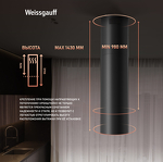 Превью картинка Островная вытяжка Weissgauff Sun 1400 Island BLDC Black #26