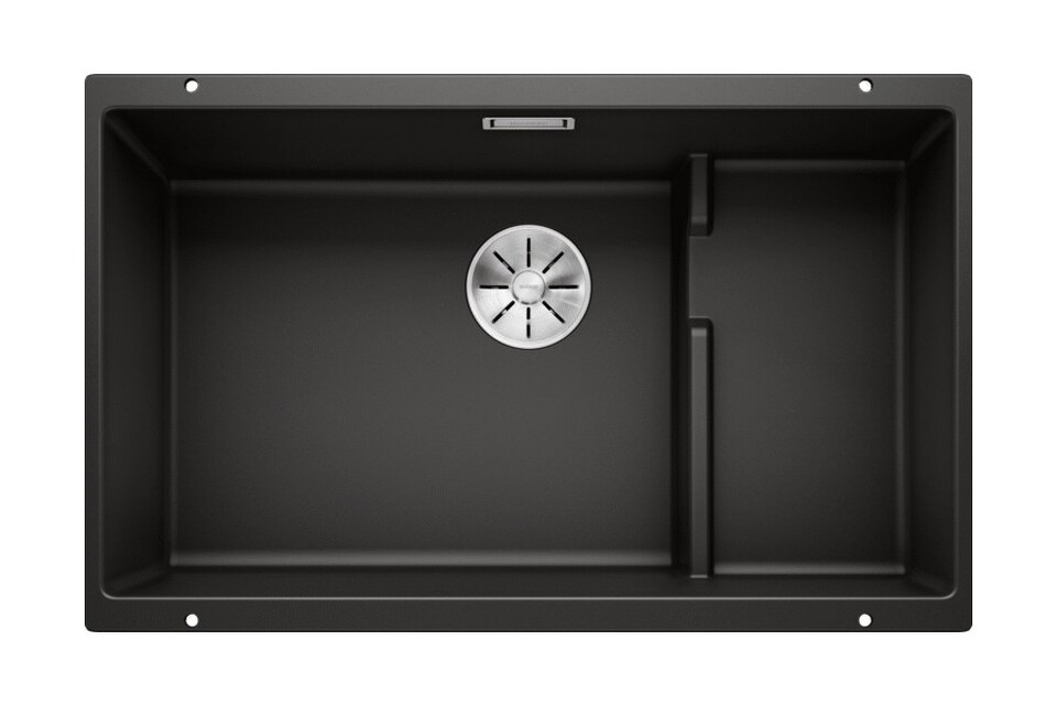 Фото Гранитная мойка Blanсo SUBLINE 700-U Level SILGRANIT PuraDur черный с отв.арм. InFino
