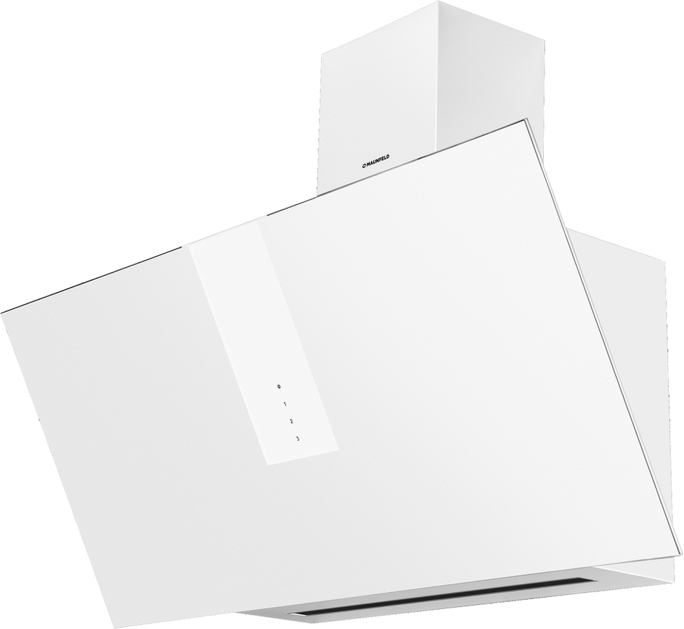 Фото Наклонная вытяжка Maunfeld AURORA 90 White matted