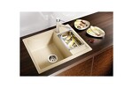 Превью картинка Гранитная мойка Blanсo METRA 6 SILGRANIT PuraDur серый беж с клапаном-автоматом #5
