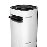 Превью картинка Вентилятор Lex LXCR 1524,обогреватель керамический, с очагом 2000Вт ( белый) #17