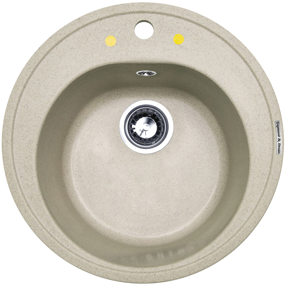 Фото Гранитная мойка Zigmund & Shtain KREIS 505 Речной песок