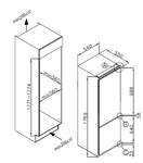 Превью картинка Встраиваемый холодильник с морозильной камерой Weissgauff WRKI 178 Total NoFrost EcoFresh #8