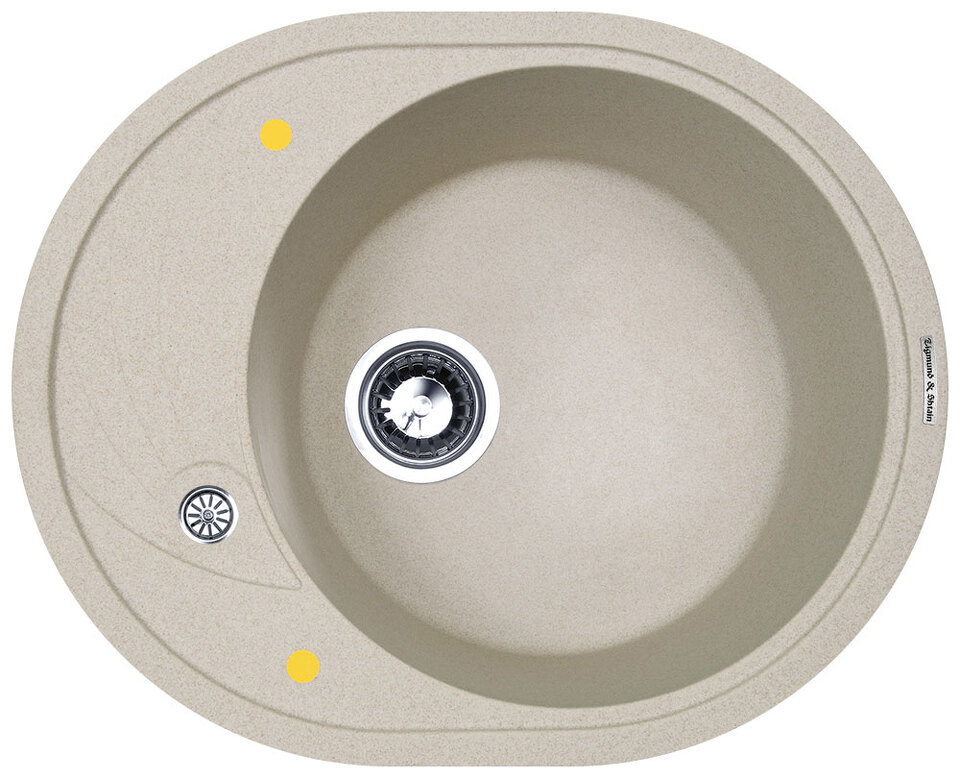 Фото Гранитная мойка Zigmund & Shtain KREIS OV 575 Осенняя трава