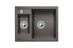 Превью картинка Гранитная мойка Blanсo METRA 6 SILGRANIT PuraDur темная скала с клапаном-автоматом #1