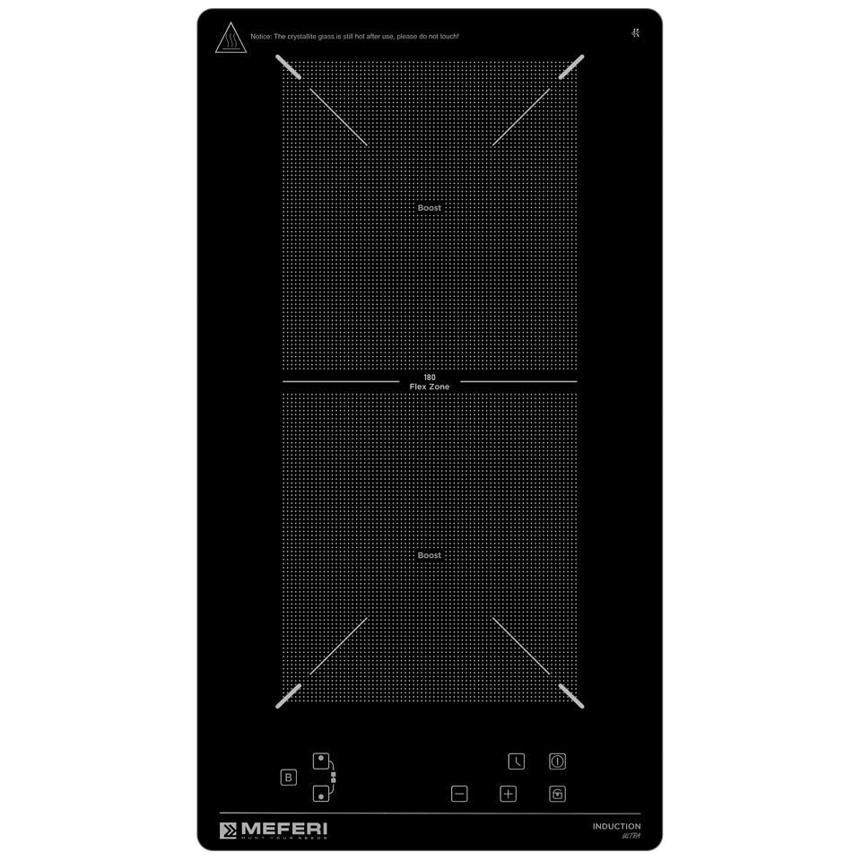 Фото Индукционная варочная панель домино Meferi MIH302BK ULTRA