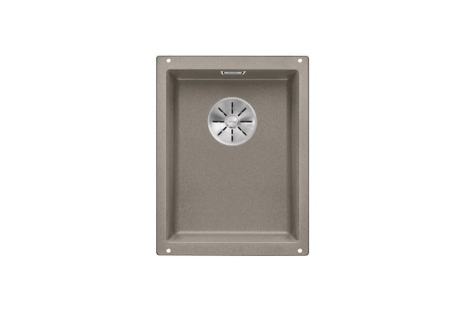 Фото Гранитная мойка Blanсo SUBLINE 320-U SILGRANIT PuraDur серый беж с отв.арм. InFino