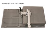 Превью картинка Гранитная мойка Blanсo METRA XL 6 S-F SILGRANIT PuraDur белый с клапаном-автоматом #3