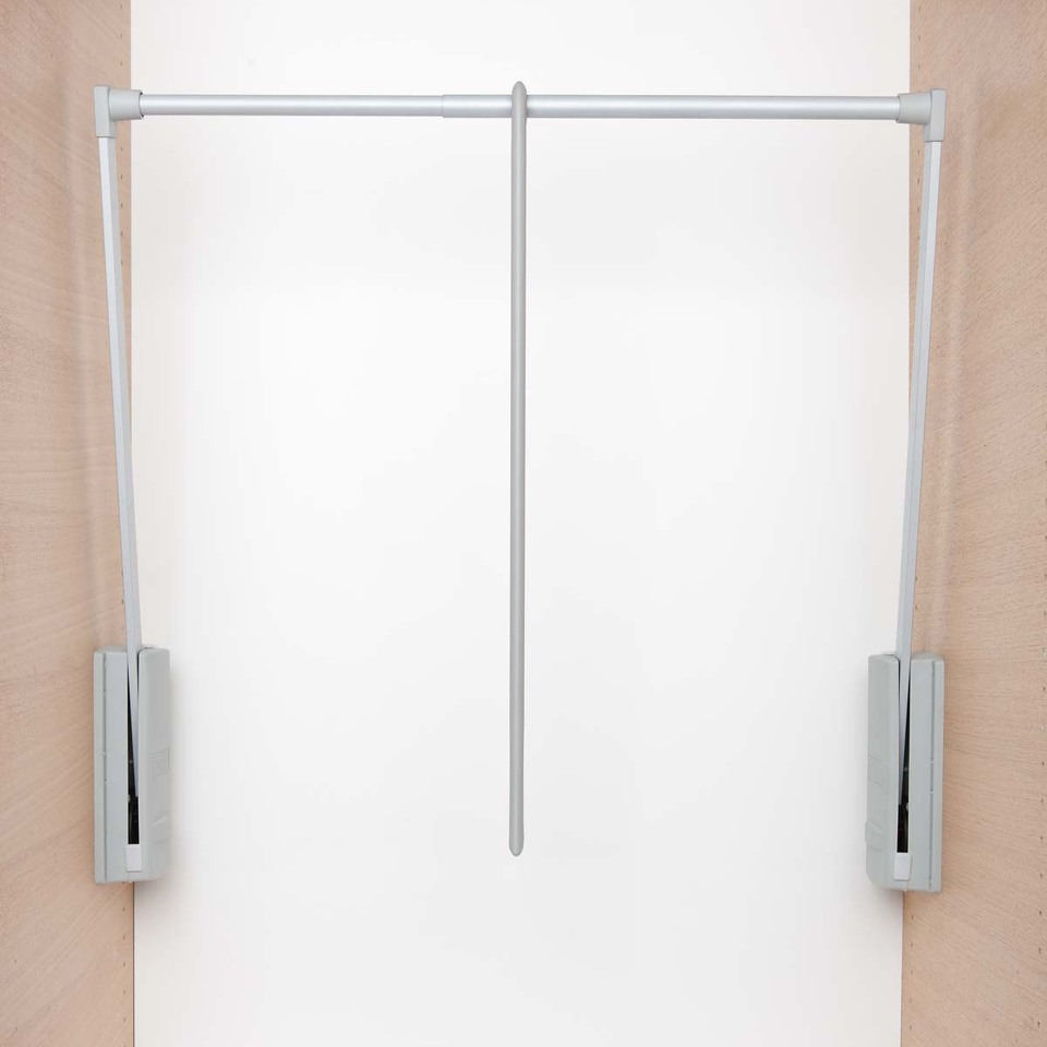 Фото Servetto Телескопический пантограф SERVETTO для одежды, 2 шт., ширина 600-1000 мм, серый