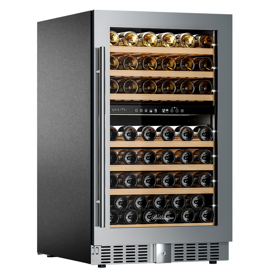 Фото Шкаф винный встраиваемый Meyvel Винный холодильник (шкаф) компрессорный MEYVEL MV77PRO-KST2