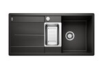 Превью картинка Гранитная мойка Blanсo METRA 6 S-F SILGRANIT черный, с клапаном-автоматом #1