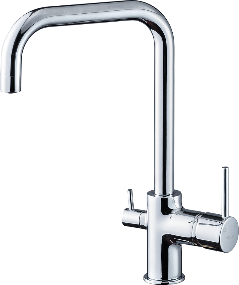 Фото Смеситель для кухни Rivelato Tovel Г-обр. с краном питьевой воды D-35мм cromo