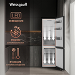 Превью картинка Холодильник с нижней морозилкой Weissgauff WRK 2000 Total NoFrost Inverter Black #7