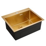 Превью картинка Металлическая мойка EMAR EMB-115 PVD Nano Golden #1