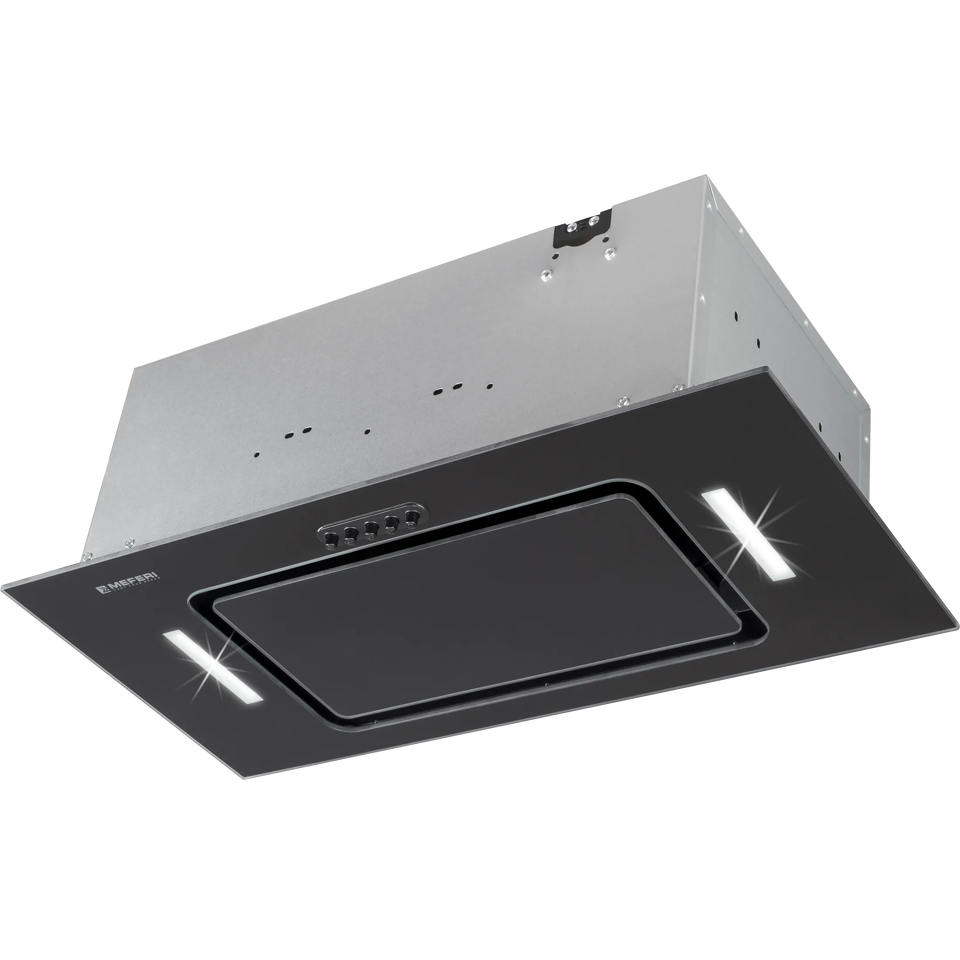 Фото Полновстраиваемая вытяжка Meferi INBOX60BK MATT GLASS ULTRA