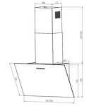 Превью картинка Наклонная вытяжка Weissgauff SIGMA 50 PB BL #1