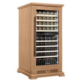 Картинка Meyvel Винный холодильник (шкаф) компрессорный MEYVEL MV99PRO-KBT2 (Натуральный бук)