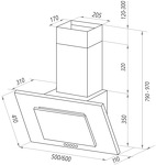 Превью картинка Наклонная вытяжка Maunfeld Tower C 50 белый #9