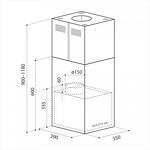 Превью картинка Островная вытяжка Lex Tubo Quattro Isola 350 Inox #5