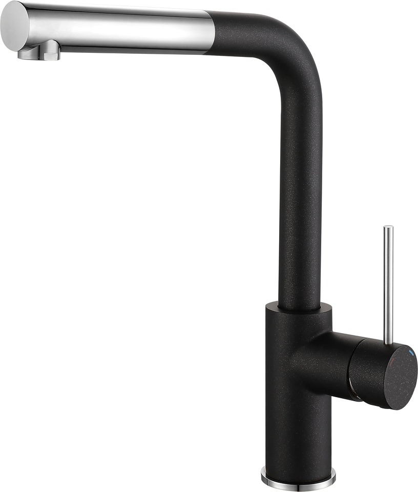 Фото Смеситель для кухни Rivelato Albano Г-обр.с выдвижной лейкой D-35мм antracite/cromo