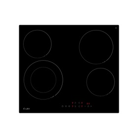 Картинка Lex EVH 6041 BL панель стеклокерамическая электрическая