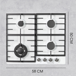 Превью картинка Газовая варочная панель Zigmund & Shtain G 20.6 W #10