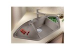 Превью картинка Гранитная мойка Blanсo BLANCODELTA II-F SILGRANIT черный с кл.-авт. InFino #2