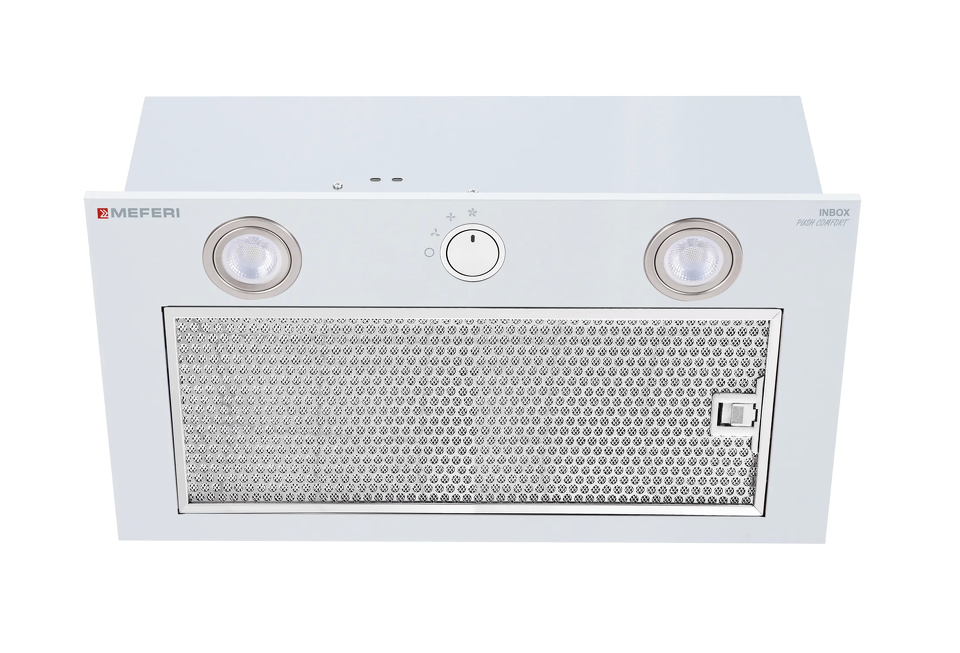 Фото Полновстраиваемая вытяжка Meferi INBOX60WH PUSH COMFORT
