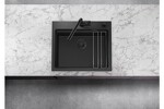 Превью картинка Гранитная мойка Blanсo ETAGON 6 Black Edition черный с черной отв.арм. InFino® #5