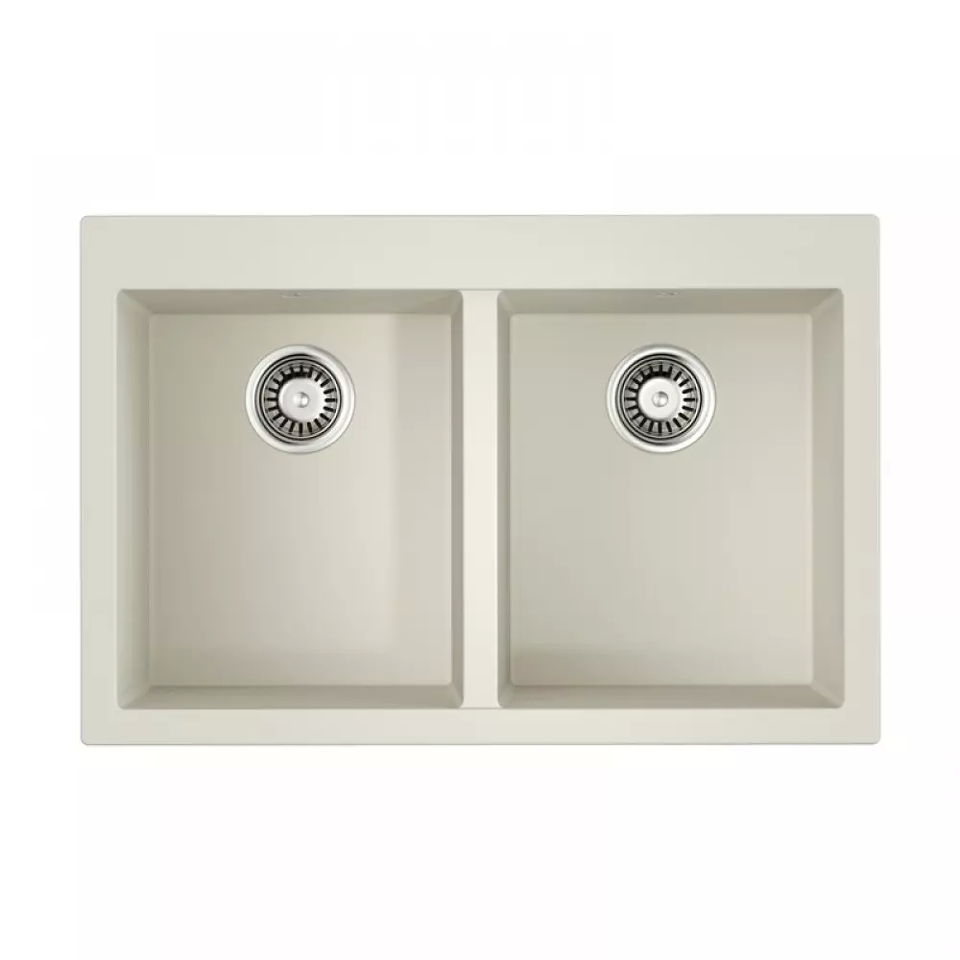 Фото Гранитная мойка Omoikiri Bosen 80-2-WH Tetogranit/белый