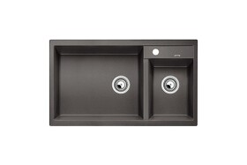 Картинка Blanсo METRA 9 SILGRANIT PuraDur (чаша слева) темная скала