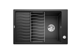 Картинка Blanсo ELON XL 6S SILGRANIT PuraDur антрацит с клапаном-автоматом InFino