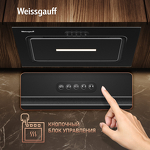 Превью картинка Полновстраиваемая вытяжка Weissgauff Aura 456 PB Black Glass #4