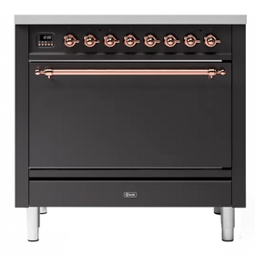 Картинка ILVE P09FDQNE3/MGP матовый графит (фурн. медь)