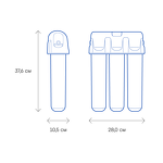 Превью картинка Фильтр для воды Аквафор Водоочиститель OSMO Pro-050-3-А-М #7