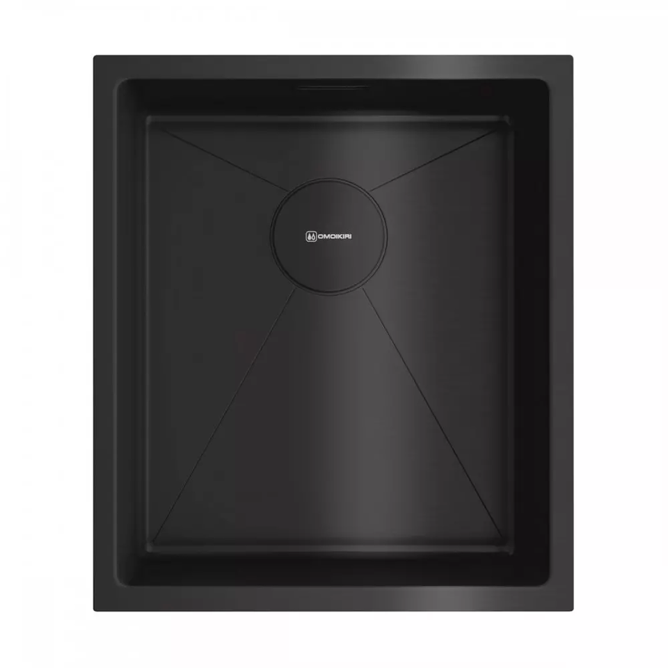 Фото Металлическая мойка Omoikiri Taki 38-U/IF-GB нерж. сталь/графит