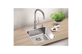 Картинка Blanсo SUPRA 400-IF/A нерж.сталь полированная с клапаном-автоматом