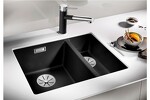 Превью картинка Гранитная мойка Blanсo SUBLINE 340/160-U SILGRANIT PuraDur темная скала (чаша слева) с отв.арм. InFino #3