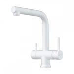 Превью картинка Смеситель для кухни Omoikiri Takamatsu-S-WH латунь/белый #1