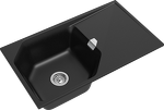Превью картинка Кварцевая мойка Rivelato LOCUS 85 1-чаш 850*500 nero #2