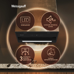 Превью картинка Полновстраиваемая вытяжка Weissgauff BOX 900 Remove Touch Black Glass #11