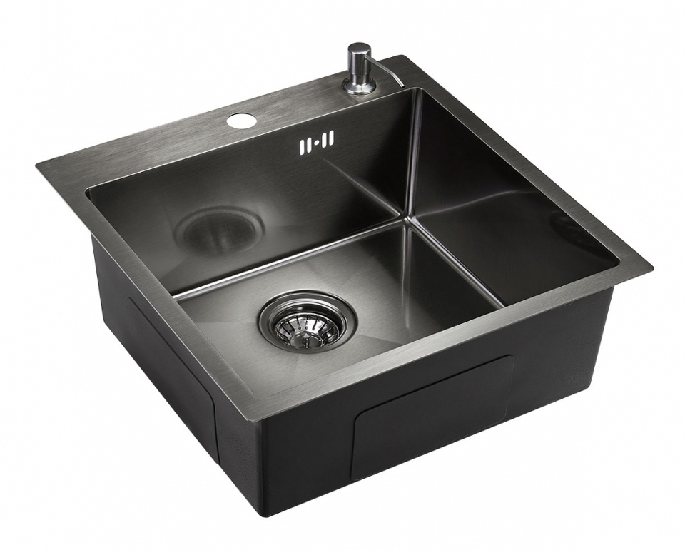 Фото Металлическая мойка EMAR EMB-117A PVD Nano Dark