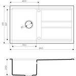 Превью картинка Гранитная мойка Omoikiri Kitagawa 86-GR Artceramic/leningrad grey #2