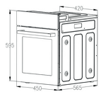 Превью картинка Электрический духовой шкаф Weissgauff EOY 4511 Touch DB #2