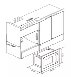 Превью картинка Печь микроволновая встраиваемая Haier HMX-BTG207X #6