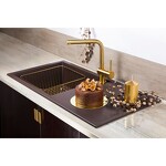 Превью картинка Смеситель для кухни Omoikiri Akashi-S-LG латунь/светлое золото #3