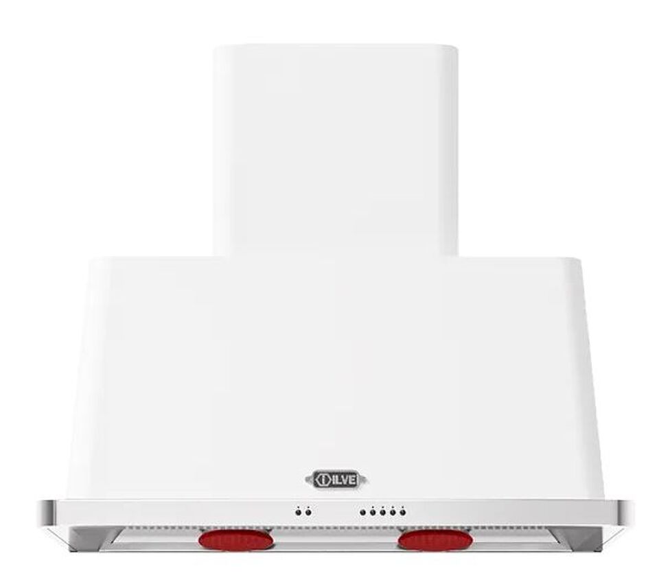 Фото Купольная вытяжка ILVE AM90/WH белый (фурн. нержавеющая сталь)