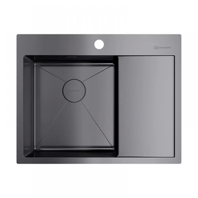 Картинка Omoikiri Akisame 65-L-GM нерж. сталь/вороненая сталь