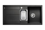 Превью картинка Гранитная мойка Blanсo METRA 6 S-F SILGRANIT PuraDur антрацит, с клапаном-автоматом #1