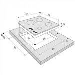 Превью картинка Газовая варочная панель KRONA CORNIOLA 60 BL #12